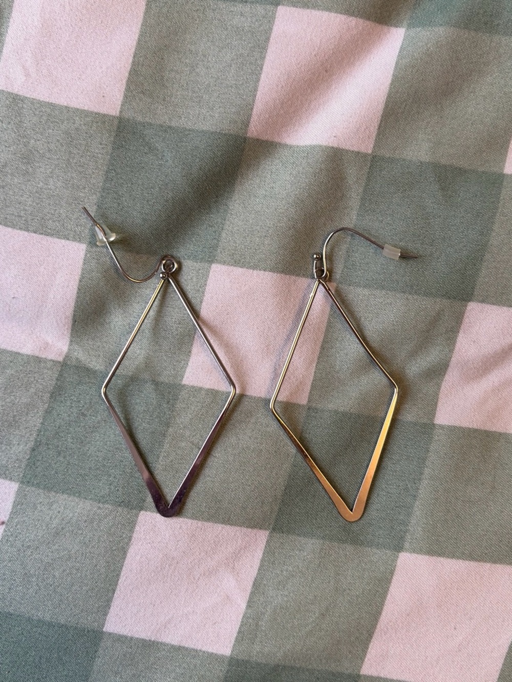silver earrings